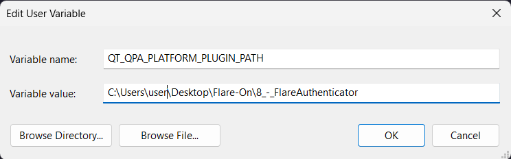 set up environment variable